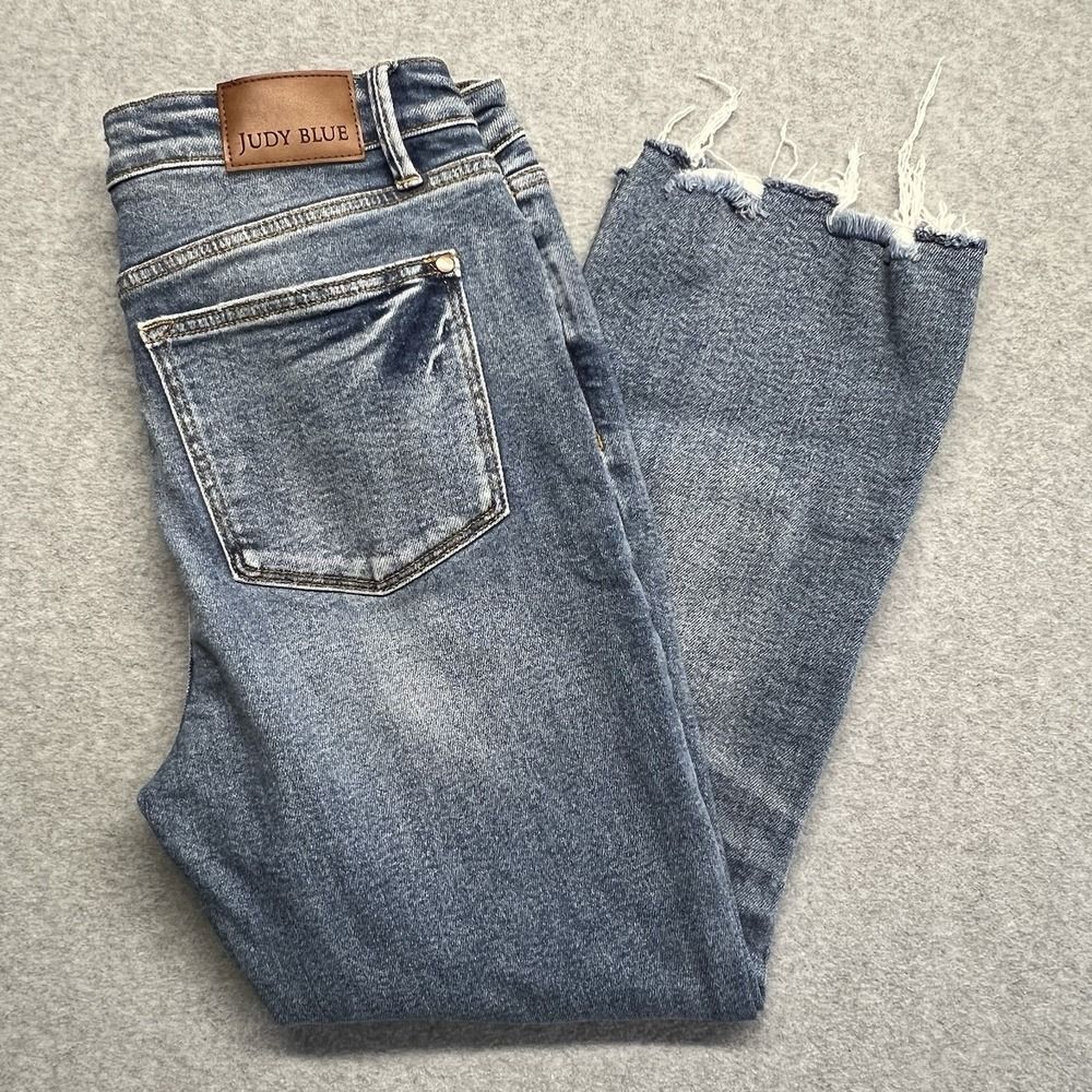 Judy Blue Medium Wash Distressed Boot Cut Jeans